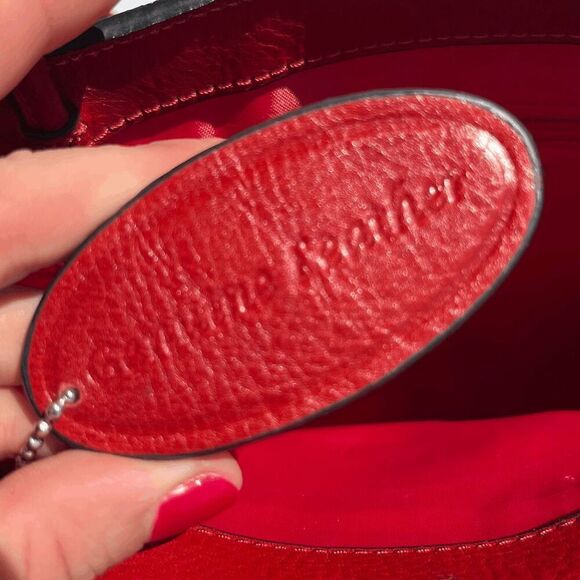 Pelle Studio Genuine Red Leather Shoulder Bag Vintage-Inspired Structured Tote - Picture 7 of 10